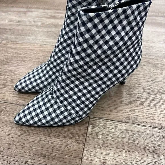 (AN-180) Rag & Bone Beha Boot in Navy Gingham - Picture 3 of 4